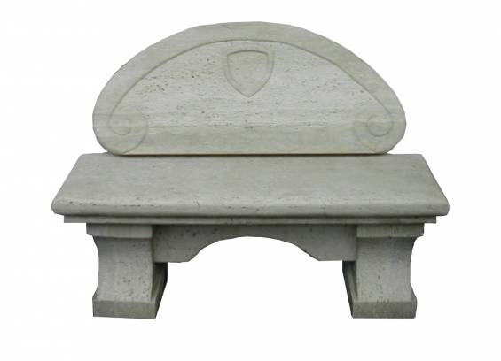 Bench in travertine: model Arsoli